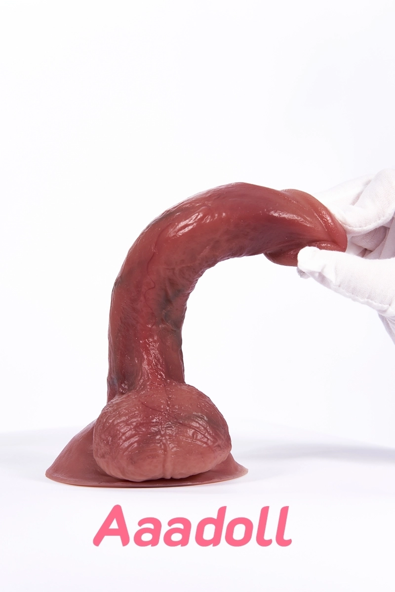 YouQdoll 21cm Dual-Layer Silicone Dildo - Realistic Feel, Body-Safe & Flexible YQ-D-4